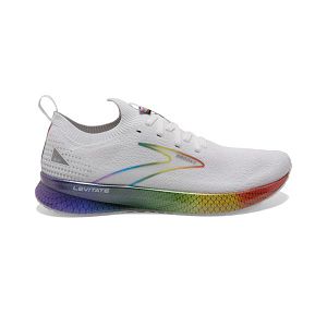 Brooks Levitate StealthFit 5 Road Running Shoes - Womens, White/Multicolor | IE-JMG354098